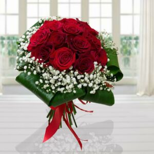 Boquet Red Love con 15 Rose rosse