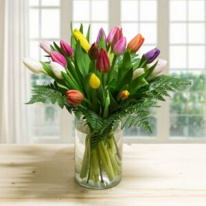 Bouquet di tulipani colorati