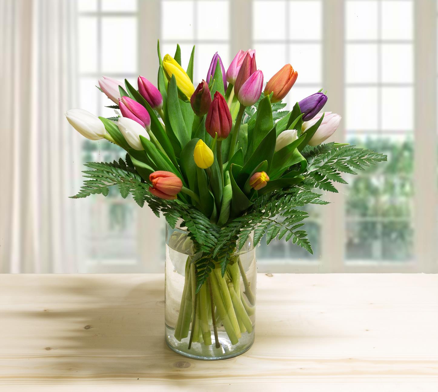 Bouquet di tulipani colorati